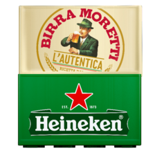 Heineken* of Birra Moretti